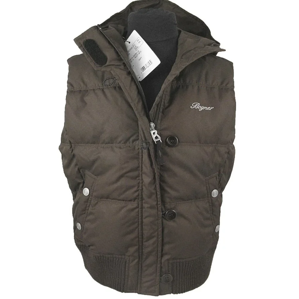 NEW $285 Bogner Boys Ski Vest!  Brown  Size Med/Large  